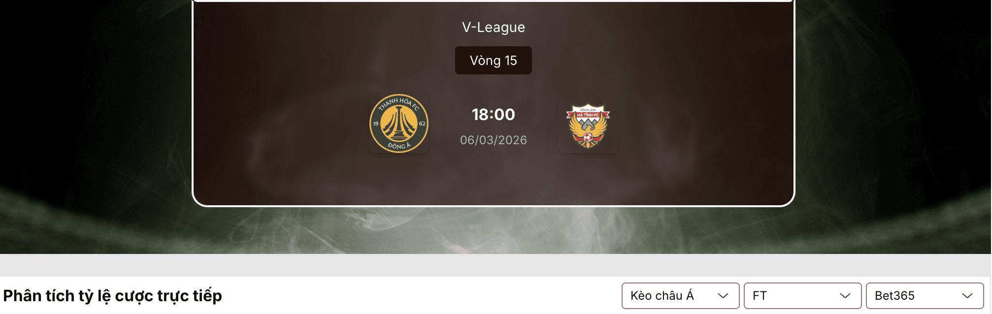 Soi kèo bóng đá: Thanh Hóa vs Hà Tĩnh 18h ngày 6/3 1 Soi kèo bóng đá